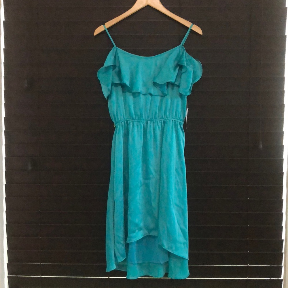 Off the shoulder Green Party dress